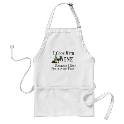Cooking with Wine Aprons