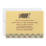 Cookout Argyle Invitation