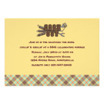 Cookout Argyle Invitation
