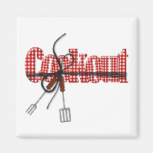 Cookout Fridge Magnets