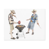 Cookout Party Invitation postcards by GrillGifts Cookout Party Invitation postcards
