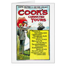 Cook's Conducted Tours Europe Travel Art Cards