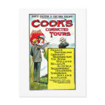 Cook's Conducted Tours Europe Travel Art postcards
