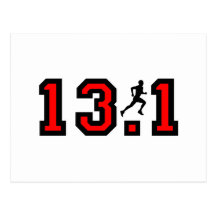 Cool 13.1 half marathon post cards