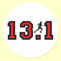 Cool 13.1 half marathon stickers