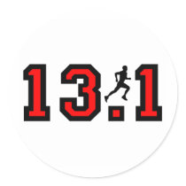 Cool 13.1 half marathon stickers