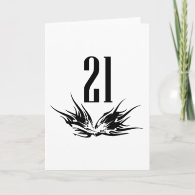 Cool 21st Birthday Gift Card