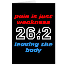 Cool 26.2 marathon greeting cards