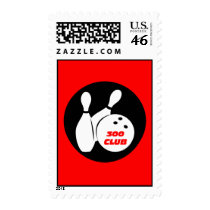 Cool 300 bowling postage stamp