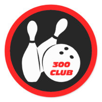 Cool 300 bowling round stickers