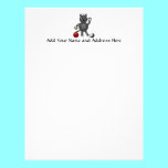 Cool "3-D" Alley Cat Athlete letterhead