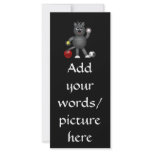 Cool "3-D" Alley Cat Athlete Custom Rack Card