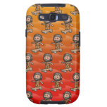 Cool 3d Caveman Skateboarding Samsung Galaxy S3 Covers