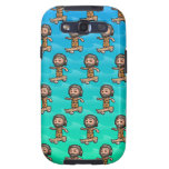 Cool 3d Caveman Skateboarding Samsung Galaxy S3 Cover