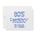 Cool 80s custom invitations