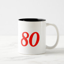 Cool 80th Birthday Gifts Mugs