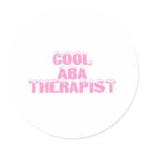 Cool ABA Therapist (Pink) Sticker