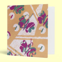 Cool Abstract Butterflies Art Deco Binder binders