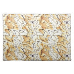 Cool   abstract chocolate sand stripe placemat