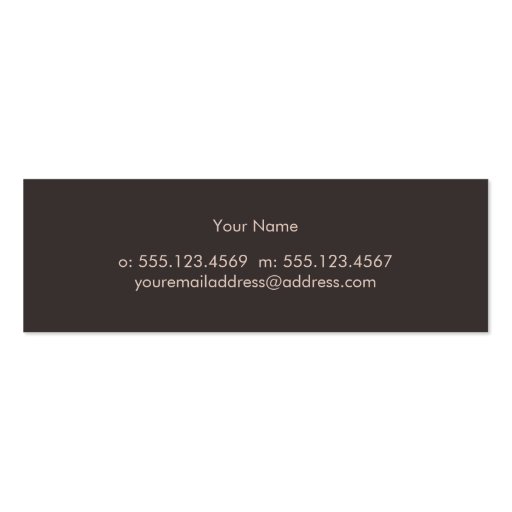 Cool Abstract Grunge Artist Business Card (back side)