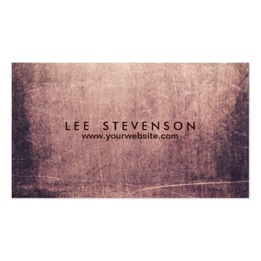 Cool Abstract Grunge Artist Edgey Business Card Template (front side)