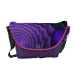 Cool abstract Messenger bag Purple Motion