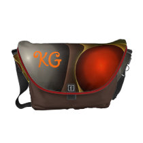 Cool abstract Messenger bag with Monogram