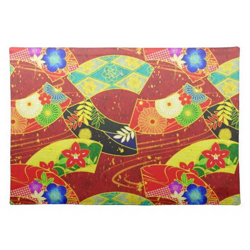 Cool  abstract  oriental japanese pattern placemat