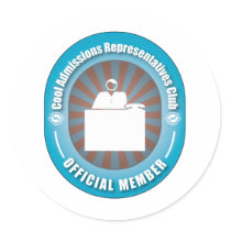 Cool Admissions Representatives Club stickers by busybees Cool Admissions Representatives Club stickers