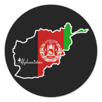 Cool Afghanistan Round Sticker