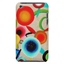 Cool and Colorful Floral Barely There iPod Cover