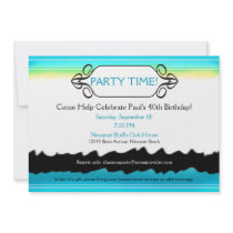 Cool and Contemporarty Color Splash Personalized Announcement