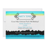 Cool and Contemporarty Color Splash invitations