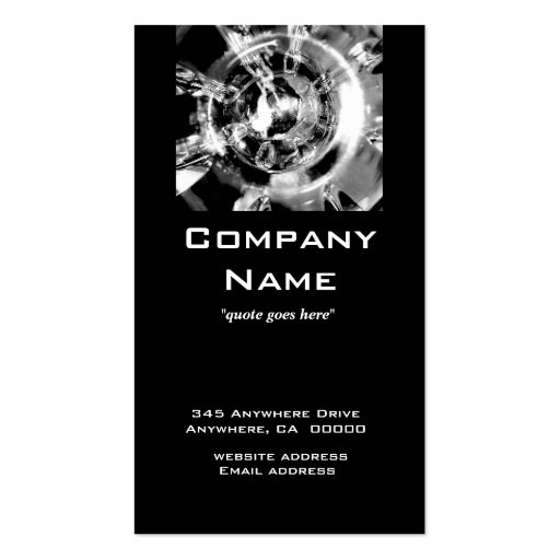 Cool and Contemporary Business Card (front side)
