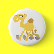 Cool and Cute Cartoon Camel Buttonne Badge