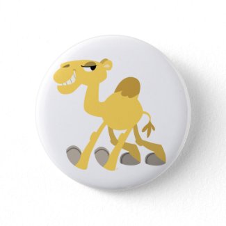 Cool and Cute Cartoon Camel Button Badge button