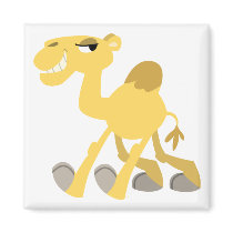 Cool and Cute Cartoon Camel Magnet by Lioness_Graphics Cool and Cute Cartoon Camel Magnet