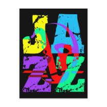 Cool and hip Jazz Post Card