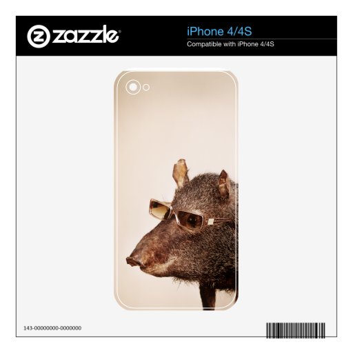 Cool animals in sunglasses. skin for the iPhone 4
