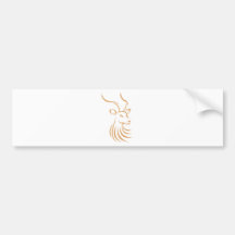 Cool Antelope Deer Logo Bumper Stickers