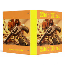 Cool antique Wild West revolver binder design