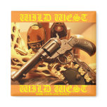 Cool antique Wild West revolver magnet