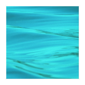 Cool Aqua Blue Summer Water Ripples Gallery Wrapped Canvas