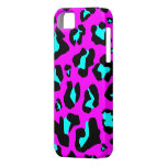 Cool Aqua/Pink Leopard Print - iPhone 5 Case