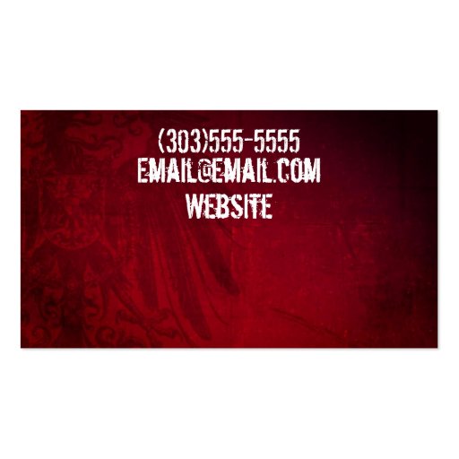 Cool Ar 15 red Business Card (back side)