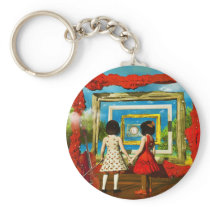 Cool art by Lenny surreal paintings Keychain