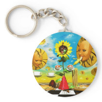 Cool art by Lenny surreal paintings Keychain