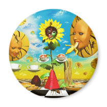 Cool art by Lenny surreal paintings Fridge Magnets