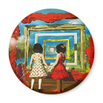Cool art by Lenny surreal paintings Magnet