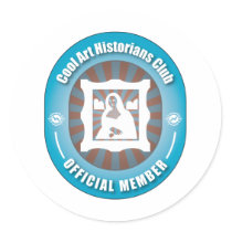 Cool Art Historians Club stickers by busybees Cool Art Historians Club stickers